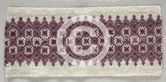 Band for Edge of Mattress, 18th-19th cnetury. Creator: Unknown.