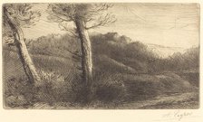 Sunset (Coucher du soleil). Creator: Alphonse Legros.