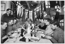 'Captain Scott's last Birthday Dinner', Antarctica, June 6th 1911. Artist: Herbert Ponting
