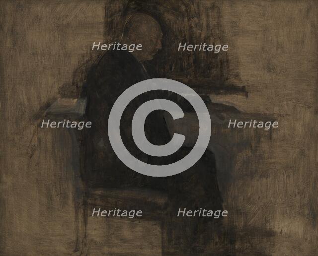 The Architect Thorvald Bindesboll, 1904. Creator: Vilhelm Hammershøi.