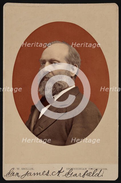 Portrait of James Abram Garfield (1831-1881), June 1880. Creator: Thomas William Smillie.