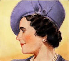 Queen Elizabeth, the Queen Mother, c1940s. Creator: William Timym.