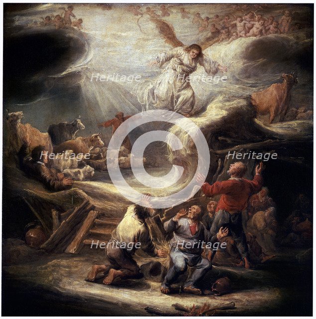 'The Annunciation to the Shepherds', 17th century.  Artist: Benjamin Gerritz Cuyp