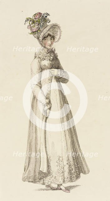 Fashion Plate (Morning Dress), 1818. Creator: Rudolph Ackermann.