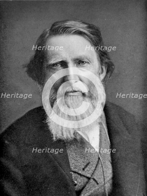Portrait of John Ruskin, c1890s. Creator: Elliott & Fry.