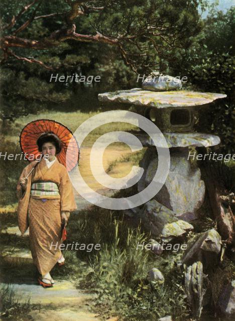 'Passing the Lantern', 1910. Creator: Herbert Ponting.