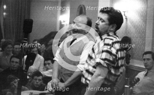 AL Lloyd and Ewan MacColl, Enterprise Public House, London, late 1950s-early 1960s.   Artist: Eddis Thomas