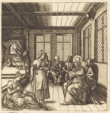 Christ in the House of Mary and Martha, probably c. 1576/1580. Creator: Leonard Gaultier.