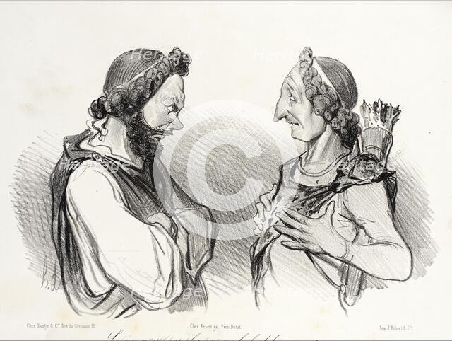 Le jour n'est pas plus pur.., 1841. Creator: Honore Daumier.