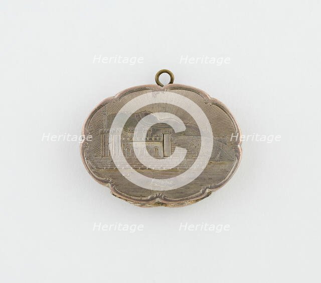 Vinaigrette with View of Scarborough Spa Building, Birmingham, 1847/48. Creator: Marked DP.