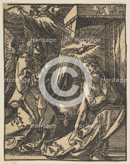 The Annunciation, from the Small Passion, copy.n.d. Creator: Johann Mommard.