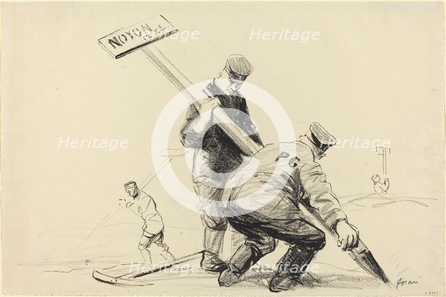 Noyon, c. 1914/1919. Creator: Jean Louis Forain.