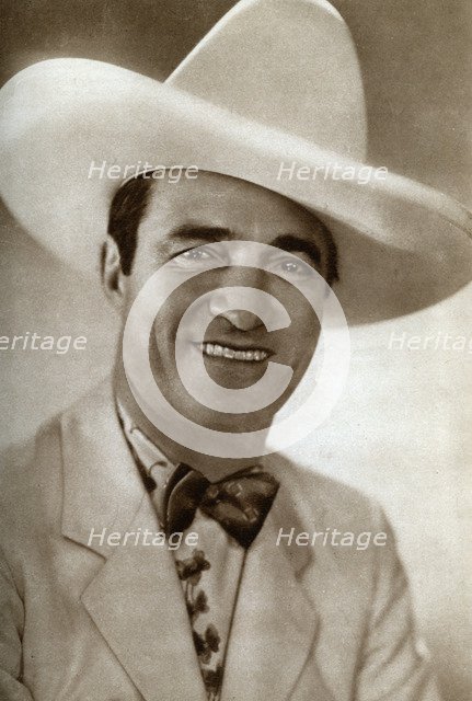 Tom Mix, American film actor, 1933. Artist: Unknown