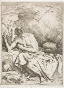 St. Jerome Hearing the Trumpet of the Last Judgment, 1621. Creator: Jusepe de Ribera.