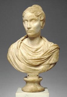 Portrait Bust of a Woman, A.D. 150-160. Creator: Unknown.