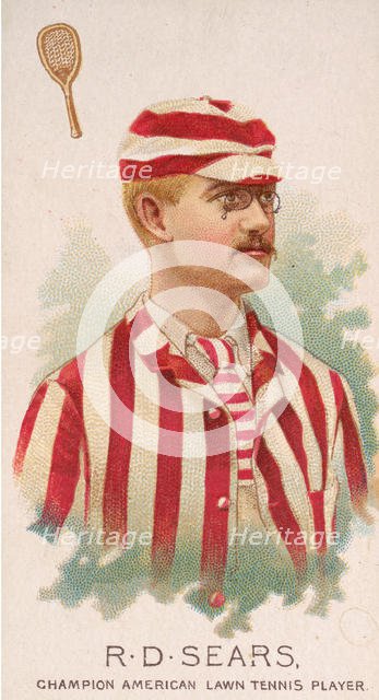 R.D. Sears, Champion American Lawn Tennis Player, from World's Champions, Series 2 (N29) f..., 1888. Creator: Allen & Ginter.