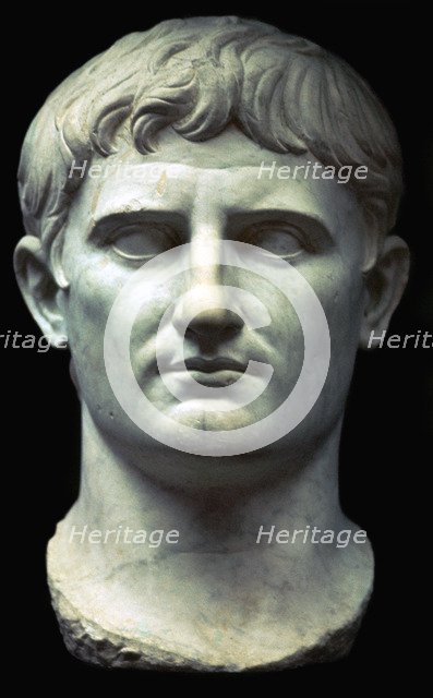 Bust of the Roman Emperor Augustus, 1st century BC. Artist: Unknown