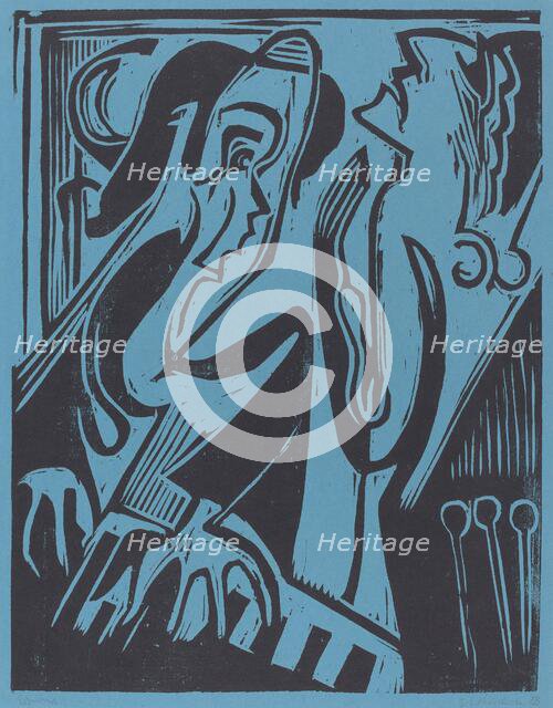 Pianist and Singer, 1928. Creator: Ernst Kirchner.