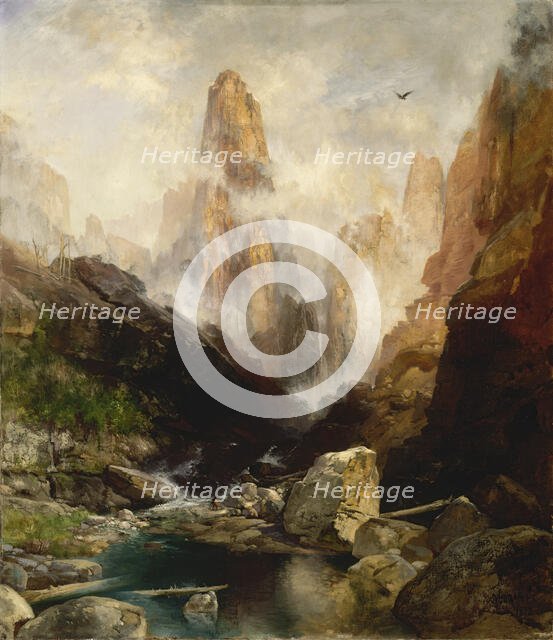 Mist in Kanab Canyon, Utah, 1892. Creator: Thomas Moran.