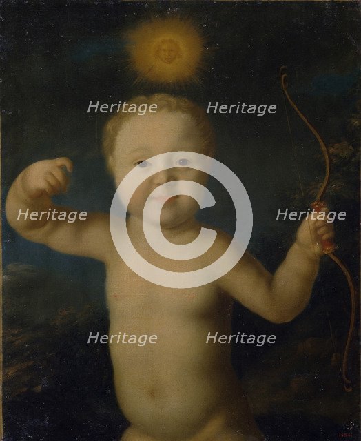 Portrait of Tsarevich Peter Petrovich of Russia (1715-1719) as Cupid, 1772. Artist: Molchanov, Grigori Dmitrievich (ca. 1730-after 1786)