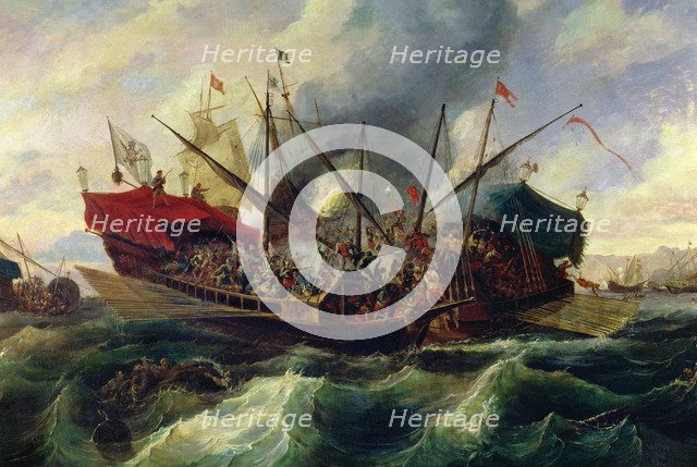 Battle of Lepanto 7-10 - 1571, naval battle fought between the armies of the Holy League and the …