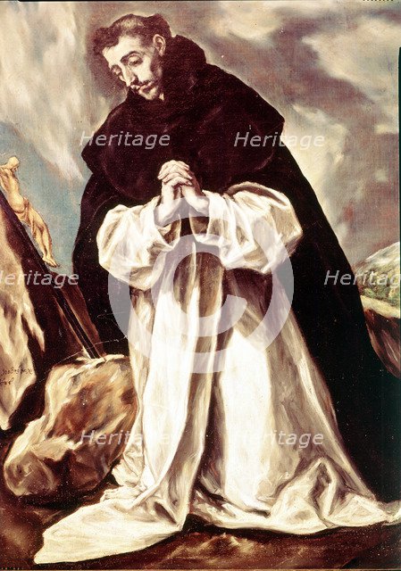 Saint Domingo of Guzmán, oil by El Greco.