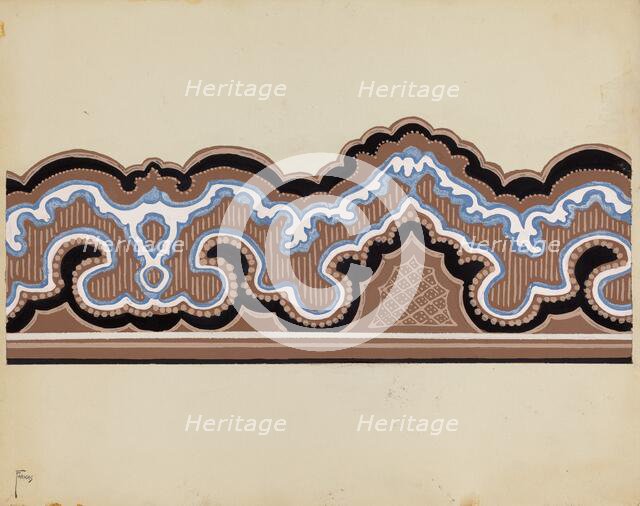 Wall Paper Border, c. 1937. Creator: Paul Farkas.