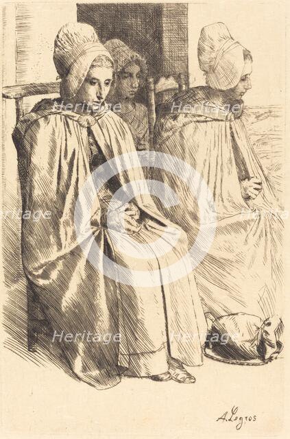 Peasant Women of Boulogne (Paysannes des environs de Boulogne). Creator: Alphonse Legros.