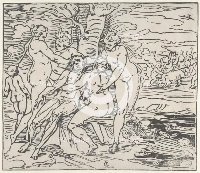 Venus and the Nymphs Lamenting the Death of Adonis, 1560-65. Creator: Luca Cambiaso.