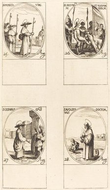 St. Patricia; Sts. Secundus and Alexander; St. Cesarius; St. Augustin. Creator: Jacques Callot.