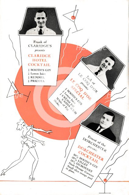 'Cocktail recipes', c1935 (1935).  Artist: Unknown.