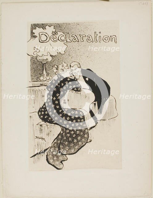 The Declaration, 1894. Creator: Theophile Alexandre Steinlen.