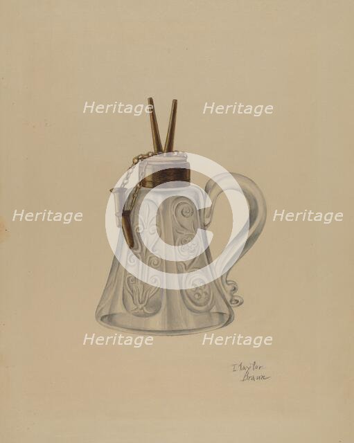 Lamp, c. 1940. Creator: Clayton Braun.