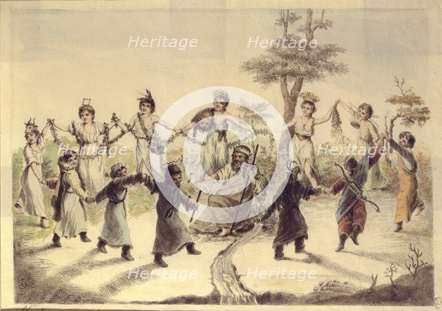 Allegory of the twelve months of the year, 1808. Artist: Venetsianov, Alexei Gavrilovich (1780-1847)