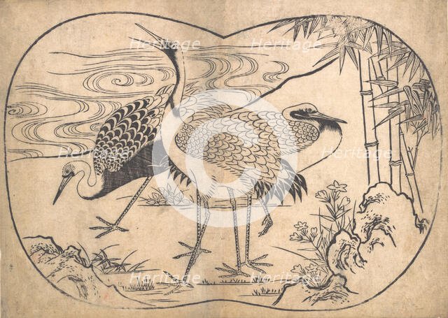 Cranes. Creator: Hishikawa Moronobu.