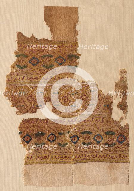 Fragment of a Tiraz-Style Textile, 1130 - 1149. Creator: Unknown.