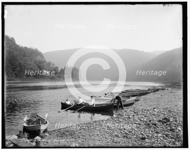 Delaware River from boat house, c1900. Creator: Unknown.