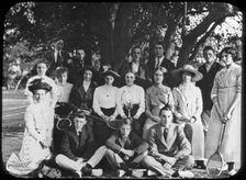 Tennis group portrait, late 19th or early 20th century. Artist: Unknown