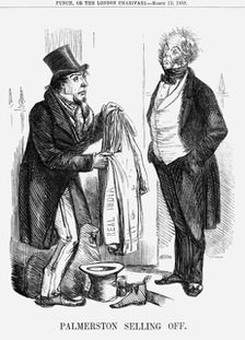 'Palmerston selling off', 1858. Artist: Unknown