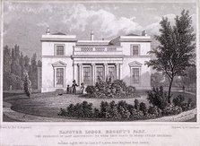 Hanover Lodge, Regent's Park, Marylebone, London, 1827. Artist: William Tombleson
