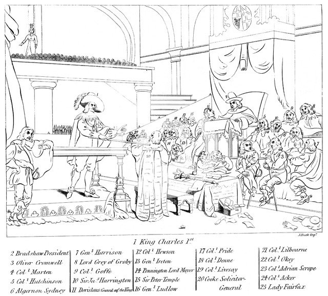 The trial of King Charles I (1600-1649) Artist: Unknown