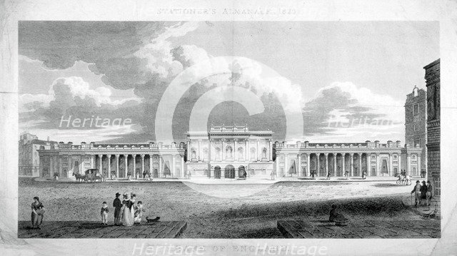 The Bank of England, City of London, c1824. Artist: Anon