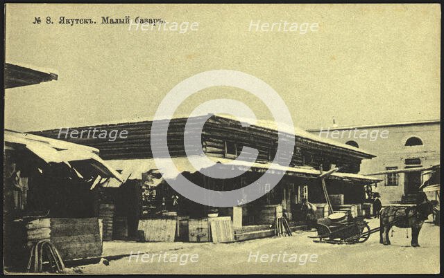 Iakutsk: Small Market, 1904-1917. Creator: Unknown.