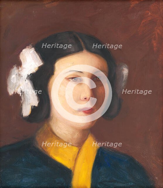 Portrait of Miss Vicková, around 1930. Creator: Stefan Straka.