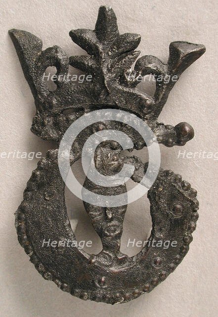 Badge with Bust of Crowned Becket, British, 15th century. Creator: Unknown.