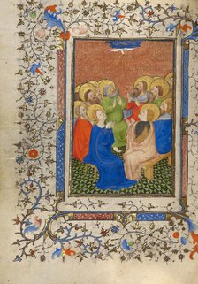 Pentecost; Book of Hours, about 1410. Creator: Unknown.