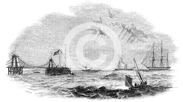 The "John O'Gaunt" being towed to destruction, 1844. Creator: Unknown.