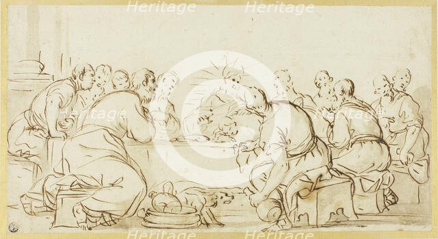 Last Supper, c.1685. Creator: Luca Giordano.