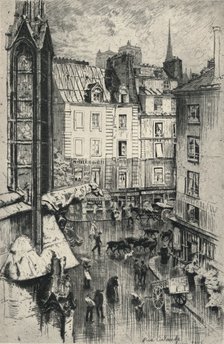 'Rue Galande', 1915. Artist: Charles Jouas.