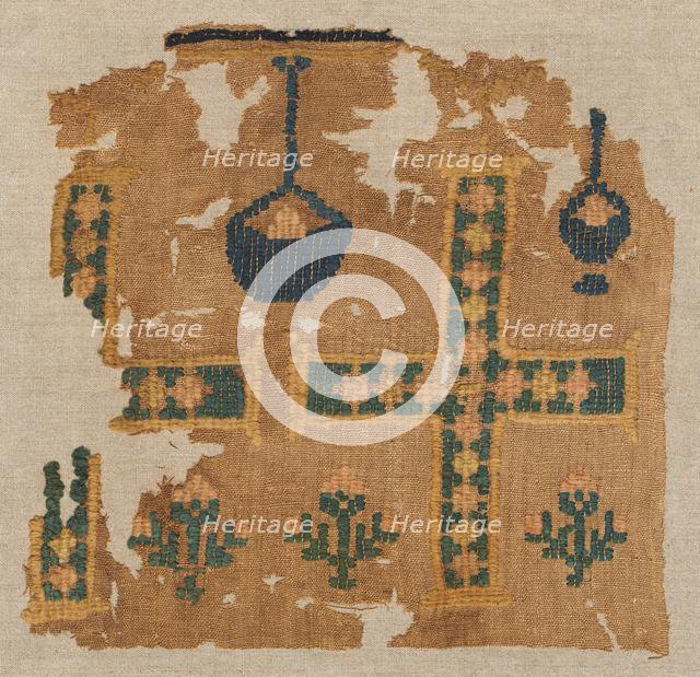 Fragment of a Large Hanging, 500s. Creator: Unknown.